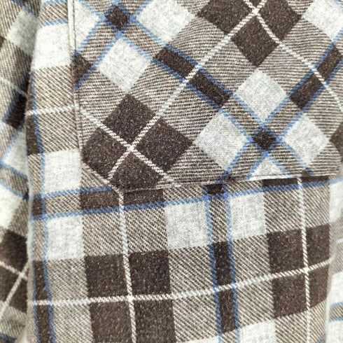 シアーズ Sears 70S USA製 裏地キルティング 中綿 チェックネルシャツ メンズ import:M