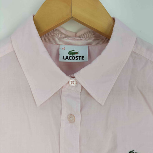 ラコステ LACOSTE ワニ刺繍 コットンシャツ レディース 40
