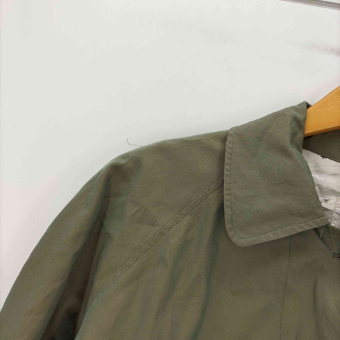 cacharel junior キャシャレル 裏地 総柄 比翼 玉虫 タマムシ ステンカラーコート レディース import:M
