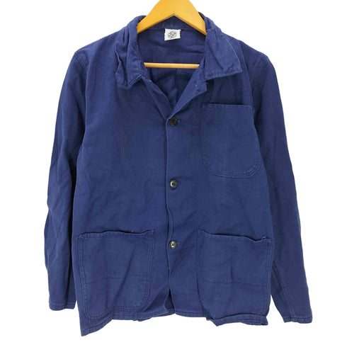 THE WORLD OF WARK WEAR SANFOR van moer 企業 ユーロ ワーク カバーオール ジャケット 3ポケ 4ボタン メンズ EUR:52