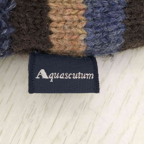 アクアスキュータム AQUASCUTUM マルチボーダー 手袋 メンズ