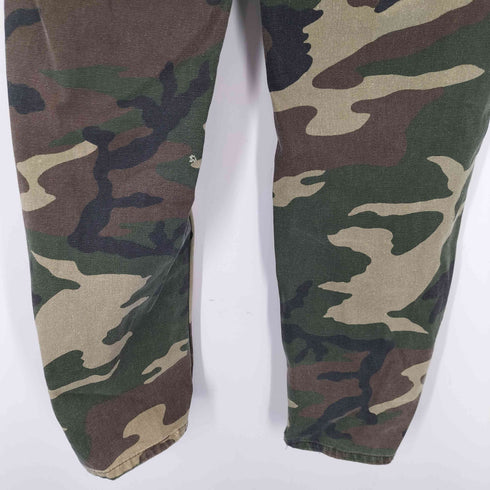 80-90S DUCK BAY ウッドランドカモ 迷彩柄 ベイカー ミリタリー パンツ メンズ JPN:M