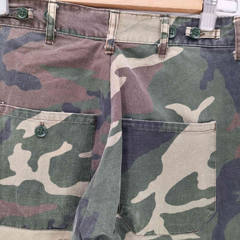 80-90S DUCK BAY ウッドランドカモ 迷彩柄 ベイカー ミリタリー パンツ メンズ JPN:M