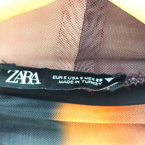 ザラ ZARA 総柄 シースルー ワンピース レディース JPN:S