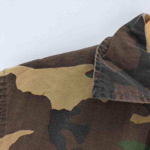 SAFTBAK 80-90S USA製 ウッドランドカモ 迷彩柄 ハンティング シャツ ジャケット メンズ