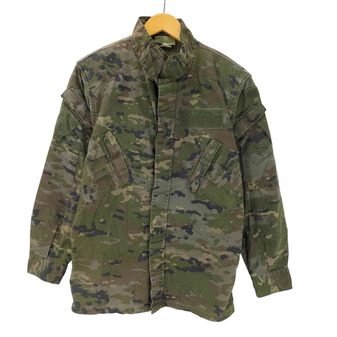 00S スペイン軍 ユーロ デジタルカモ 迷彩柄 リップストップ ミリタリー フィールド ジャケット 斜め ポケット メンズ