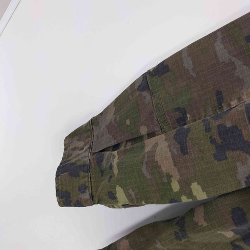 00S スペイン軍 ユーロ デジタルカモ 迷彩柄 リップストップ ミリタリー フィールド ジャケット 斜め ポケット メンズ