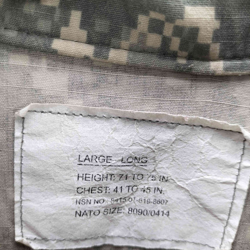 ユーエスアーミー U.S. ARMY 00S AIRCREW COMBAT A2CU DIGITAL CAMO エアクルー コンバット デジタル カモ 迷彩柄 フィールド ジャケット 2007年製 メンズ SMALL-LONG