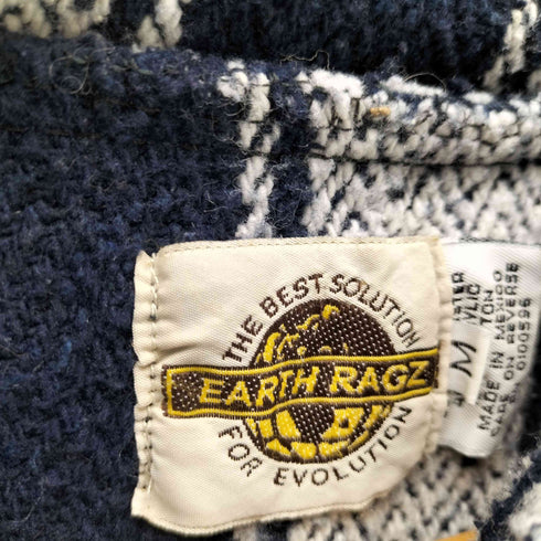 アースラグズ EARTH RAGZ 90S メキシコ製 ヘリンボーン ストライプ メキシカン パーカー メンズ import:M
