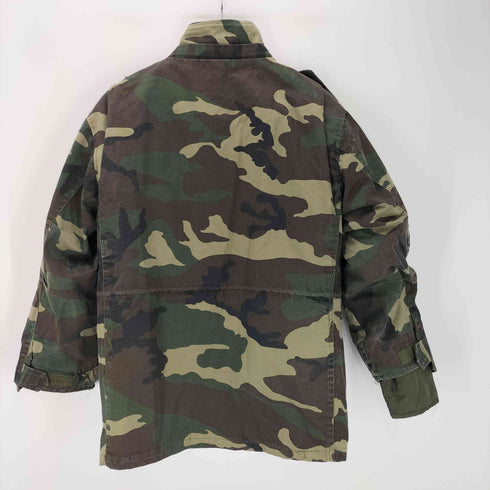 NECS SPORTWEAR 韓国製 FIELD COAT キルティングライナー付き ウッドランドカモ 迷彩柄 M-65 型 フィールド ミリタリー ジャケット メンズ import:S