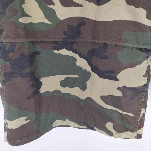 NECS SPORTWEAR 韓国製 FIELD COAT キルティングライナー付き ウッドランドカモ 迷彩柄 M-65 型 フィールド ミリタリー ジャケット メンズ import:S