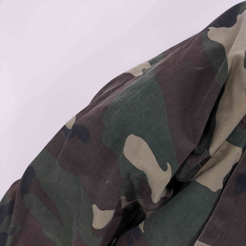 NECS SPORTWEAR 韓国製 FIELD COAT キルティングライナー付き ウッドランドカモ 迷彩柄 M-65 型 フィールド ミリタリー ジャケット メンズ import:S