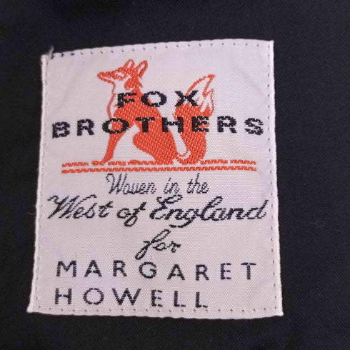 マーガレットハウエル MARGARET HOWELL FOX BROTHERS チョークストライプスラックスパンツ メンズ M