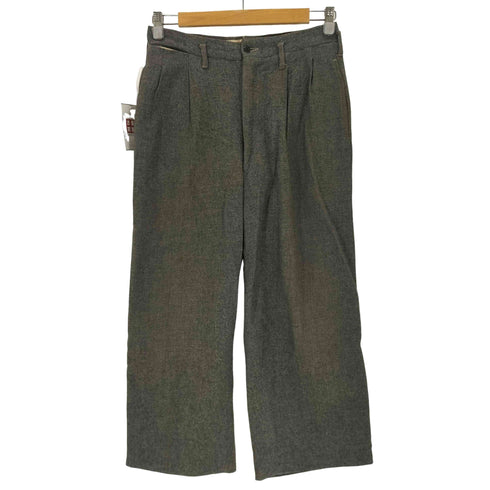 YAYLOR BY DAYS ALL WOOL WALDESジッパー タックパンツ メンズ
