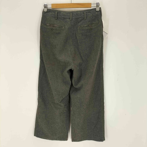 YAYLOR BY DAYS ALL WOOL WALDESジッパー タックパンツ メンズ