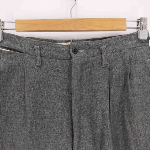 YAYLOR BY DAYS ALL WOOL WALDESジッパー タックパンツ メンズ