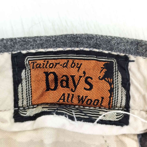 YAYLOR BY DAYS ALL WOOL WALDESジッパー タックパンツ メンズ