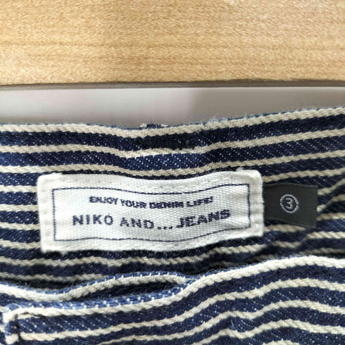 ニコアンド niko and... ヒッコリー ペインターパンツ メンズ JPN:3