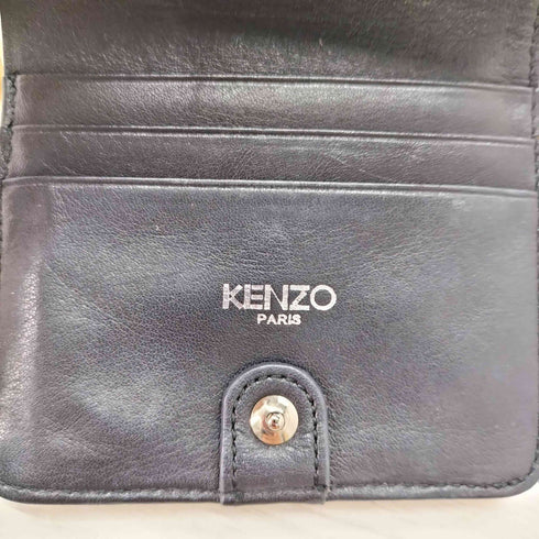 ケンゾー KENZO ヴェスパイオ 型押し ゴールド 二つ折り財布 メンズ ONE SIZE