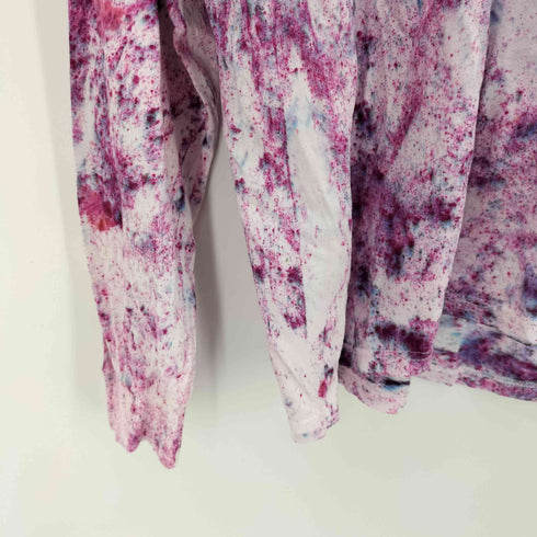 フルーツオブザルーム FRUIT OF THE LOOM L/S ペイント総柄プリントTシャツ メンズ 2xl