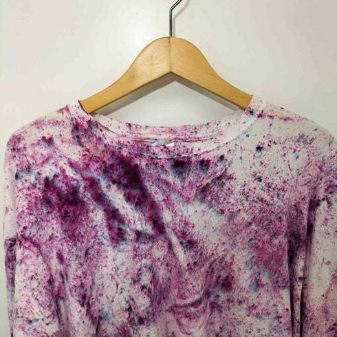 フルーツオブザルーム FRUIT OF THE LOOM L/S ペイント総柄プリントTシャツ メンズ 2xl