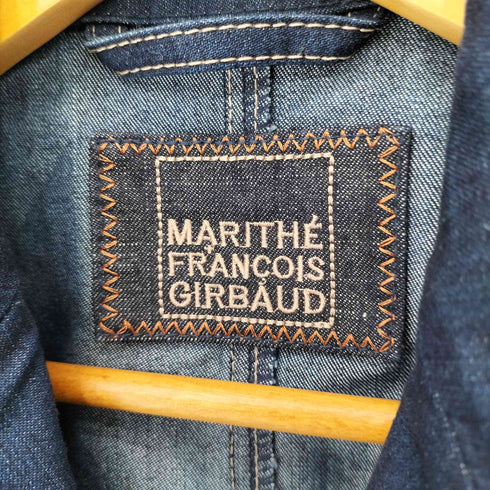 マリテフランソワジルボー MARITHE FRANCOIS GIRBAUD 立体裁断 デニム 2B テーラードジャケット メンズ import:L