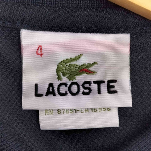 ラコステ LACOSTE 90s フララコタグ フランス製 ロゴ刺繍 メッシュ素材 ポロシャツ メンズ JPN:4