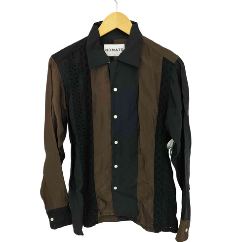 ノーマティーディー NOMA t.d. Stripe Patchwork Shirt パッチワークシャツ メンズ JPN:1