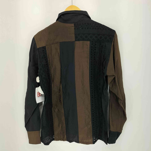 ノーマティーディー NOMA t.d. Stripe Patchwork Shirt パッチワークシャツ メンズ JPN:1