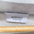 エミ emmi 25SS ラメ裏毛ワイドネックプルオーバー レディース FREE