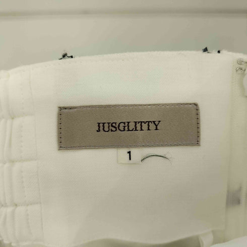 ジャスグリッティー JUSGLITTY チェックジャガードスカート レディース JPN:1