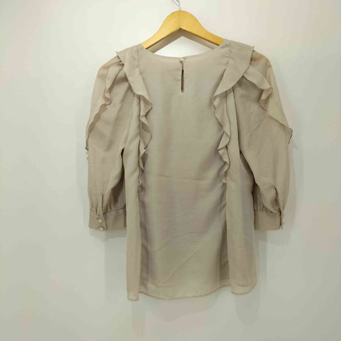 ジャスグリッティー JUSGLITTY エアリーラッフルブラウス レディース JPN:2