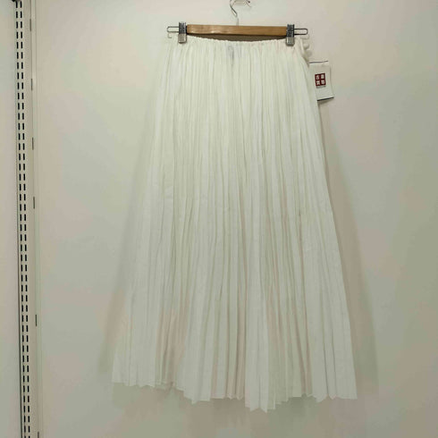ユナイテッドアローズ UNITED ARROWS ランダムプリーツ マキシスカート WHITE レディース JPN:36