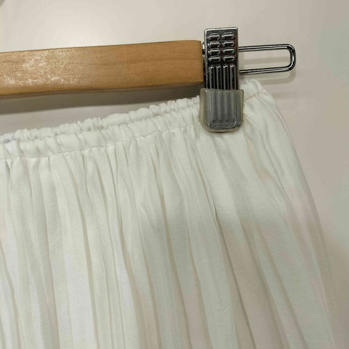 ユナイテッドアローズ UNITED ARROWS ランダムプリーツ マキシスカート WHITE レディース JPN:36