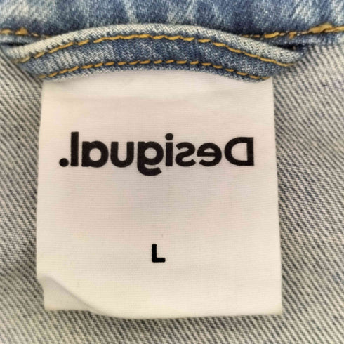 デシグアル Desigual 刺繍 デニムトラッカージャケット メンズ import:L