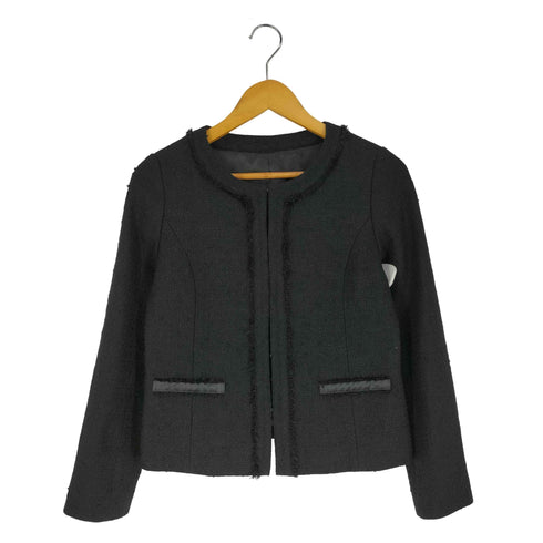 ノーリーズ NOLLEY’S ノーカラー ツイードジャケット レディース JPN:38