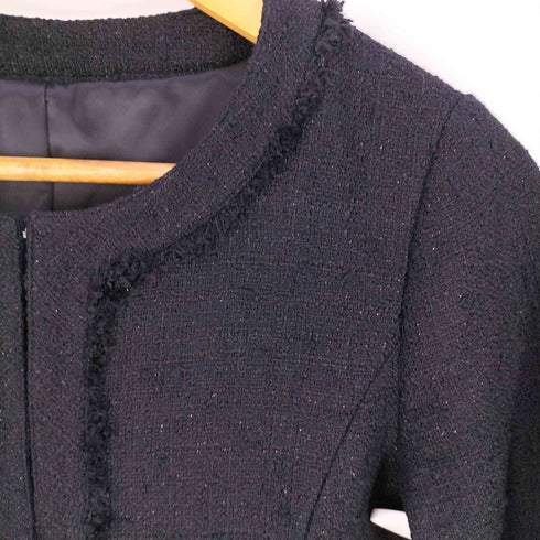 ノーリーズ NOLLEY’S ノーカラー ツイードジャケット レディース JPN:38