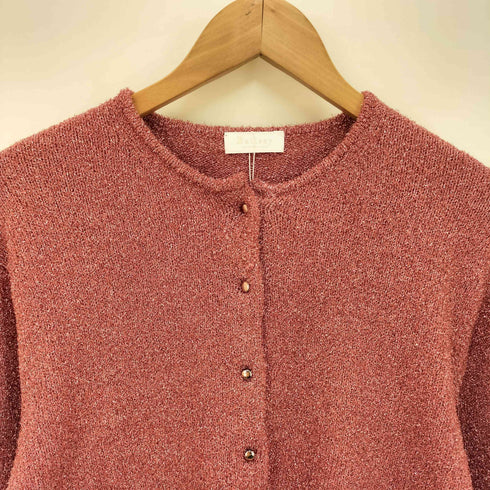 ボールジー BALLSEY 24AW シャイニーメタル クルーネックカーディガン レディース 33