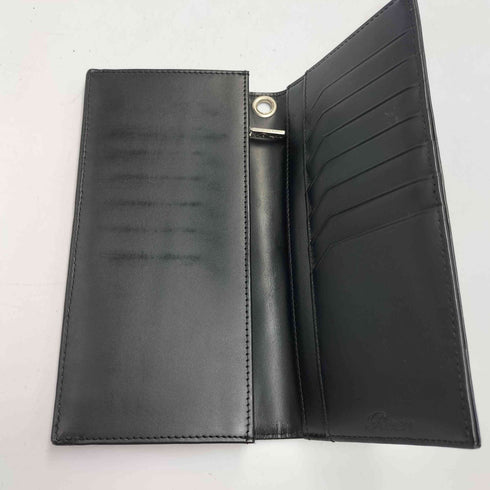 ロエン Roen ロゴ刻印 裏地 レオパード 型押し レザー ウォレット メンズ