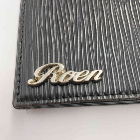 ロエン Roen ロゴ刻印 裏地 レオパード 型押し レザー ウォレット メンズ