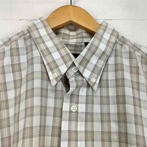 ヴァンヒューゼン VAN HEUSEN チェックシャツ メンズ XL