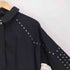 ザラ ZARA スタッズ ディティール デザイン 比翼 スナップボタン デニム ジャケット レディース import:M