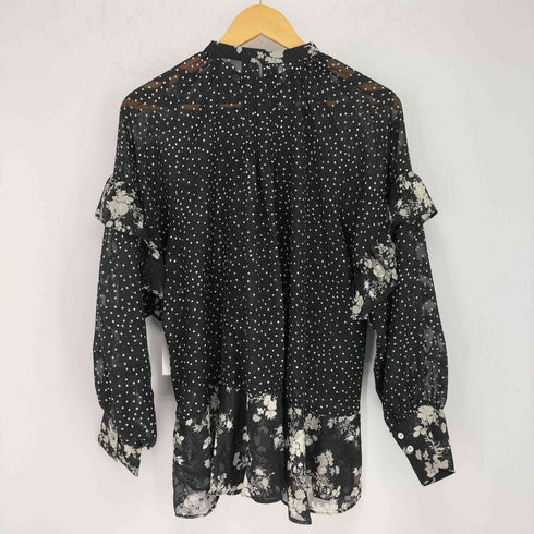 ローズバッド ROSE BUD カットジャカードブラウス レディース