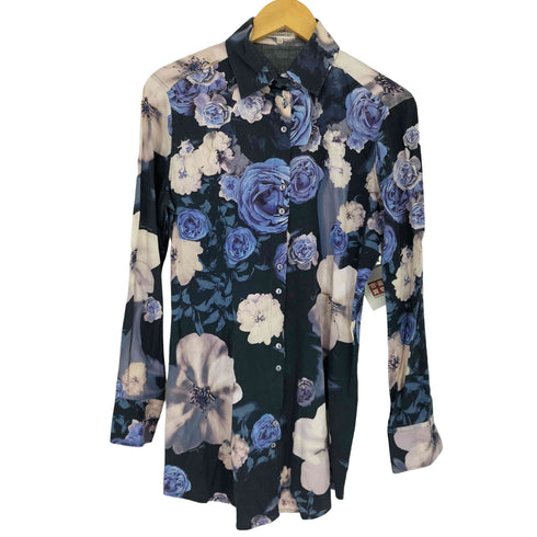 ナラカミーチェ NARACAMICIE 総花柄ロングシャツ レディース 4