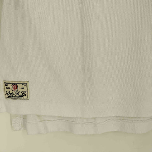 ポロバイラルフローレン Polo by RALPH LAUREN CUSTOM FIT カスタムフィット ラグビー ポロシャツ NEW YORK #5 鹿の子ポロシャツ メンズ import:M
