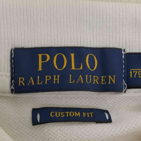 ポロバイラルフローレン Polo by RALPH LAUREN CUSTOM FIT カスタムフィット ラグビー ポロシャツ NEW YORK #5 鹿の子ポロシャツ メンズ import:M