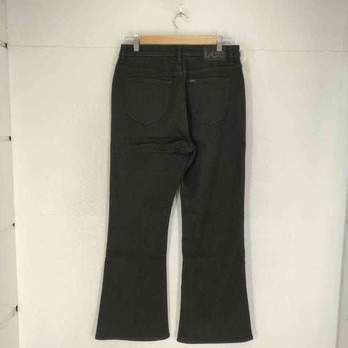 リー Lee Y2K スリット刺繍ロゴ 裏起毛 スリットウールフレアパンツ レディース W29-L30