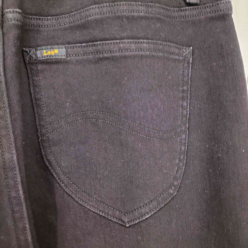 リー Lee Y2K スリット刺繍ロゴ 裏起毛 スリットウールフレアパンツ レディース W29-L30