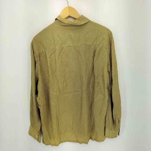 DUNHILLS Columbus フラップポケット 開襟 チェックシャツ メンズ import:L