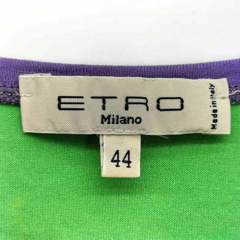 エトロ ETRO イタリア製 ペイズリー柄 半袖カットソー レディース 44